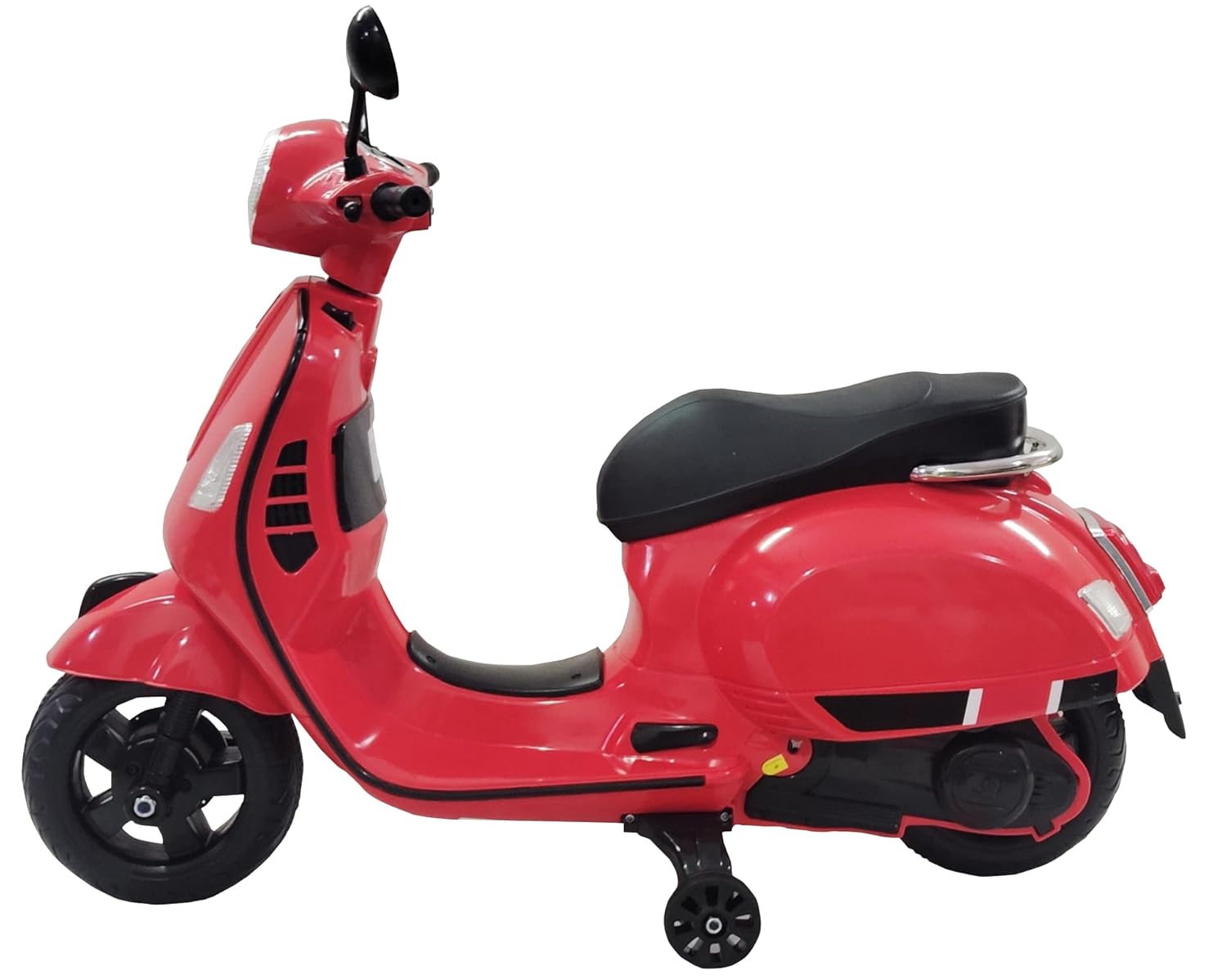 Rechargeable pink Vespa 12V ride on scooter for kids, a fun and safe battery-operated toy motorcycle for boys and girls WWW.USMILE.TOYS